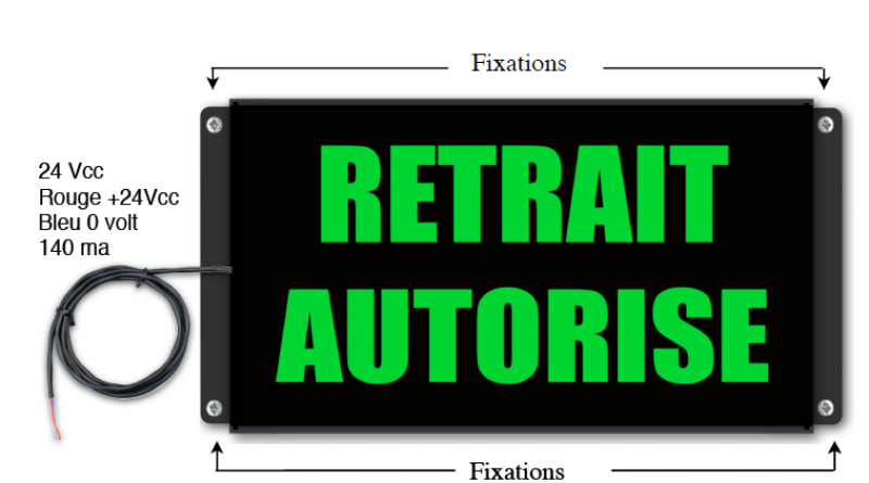 Panneau de signalisation retrait autorisé